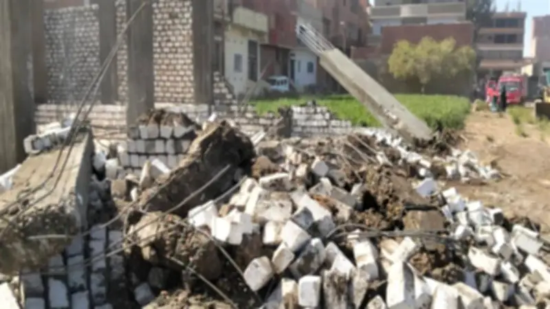 المنيا: إزالة 14 حالة بناء مخالف ضمن الموجة 28 بمركز بني مزار