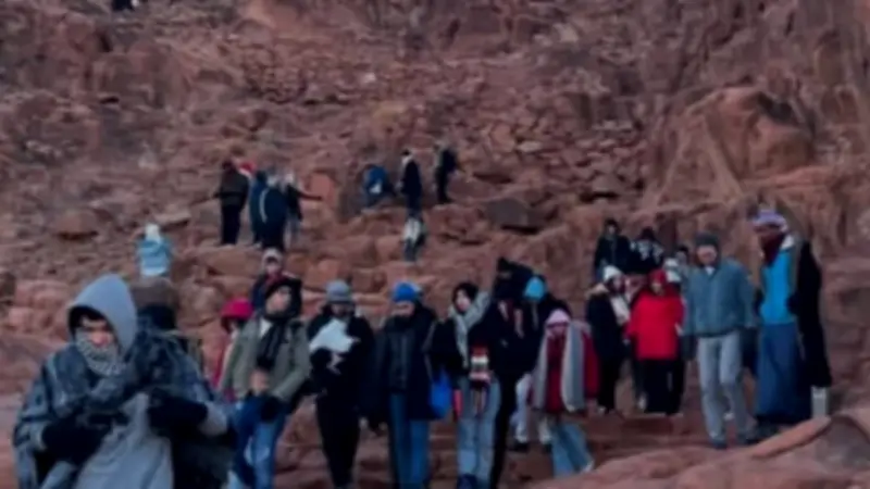 سانت كاترين تستقبل 653 سائحًا وزائرًا في أول أيام رمضان رغم البرودة الليلية