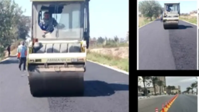 محافظة البحيرة تعلن الانتهاء من 7 مشروعات رصف طرق بتكلفة 77.6 مليون جنيه