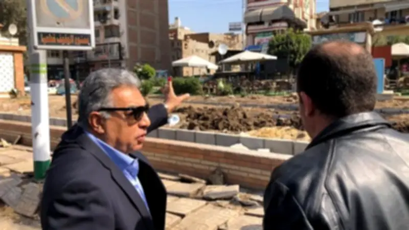 محافظ الدقهلية يتفقد أعمال إنشاء الحديقة المفتوحة بشارع الجيش في المنصورة