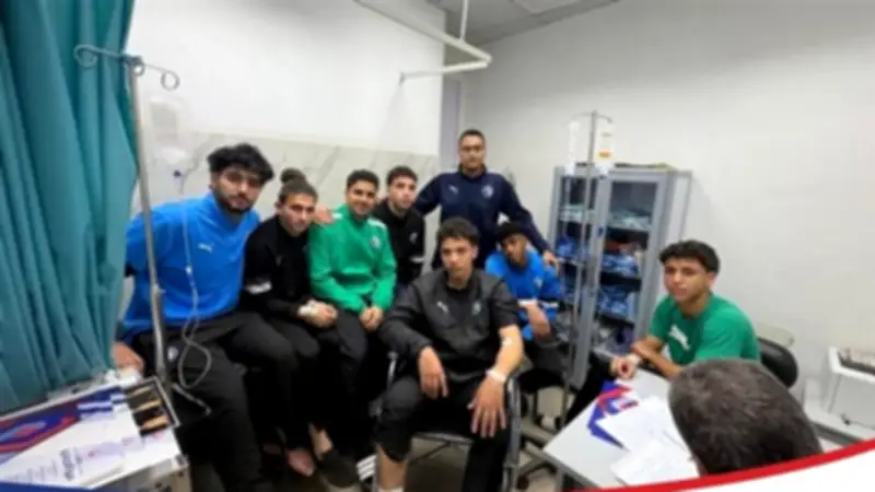 ناشئو بيراميدز يغادرون المستشفى بعد تعافيهم من حادث سقوط مصعد فندقي بالإسكندرية