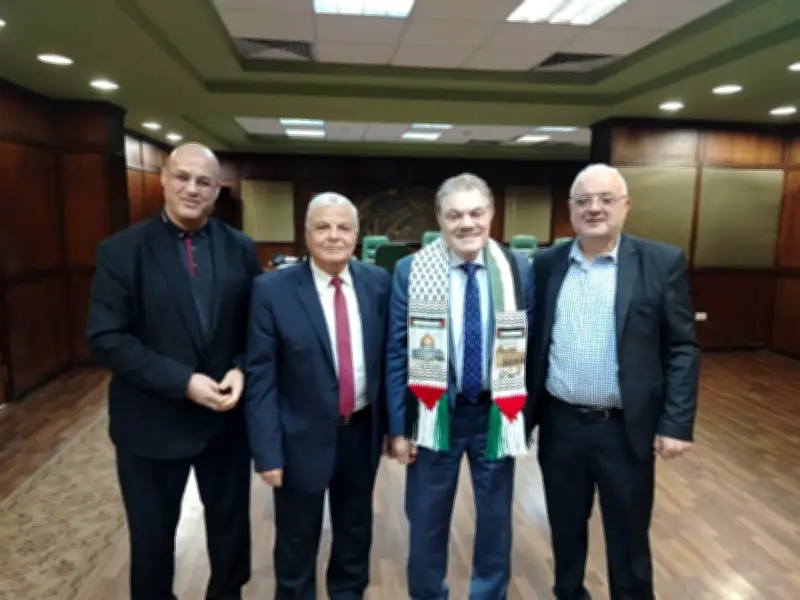 رئيس الوفد: قضية فلسطين أمن قومي وأسعى لإنشاء مصنع أدوية في غزة