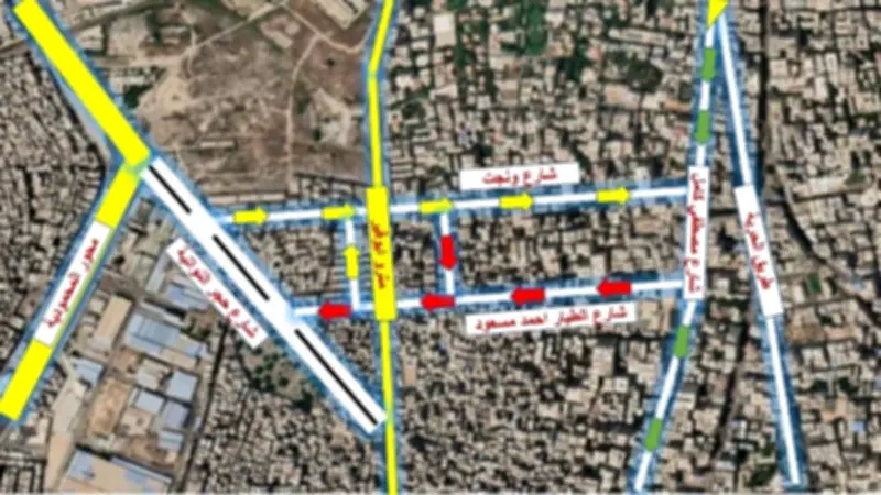 محافظة الإسكندرية تعلن مسارات مرورية جديدة لتنظيم الحركة في منطقة ونجت