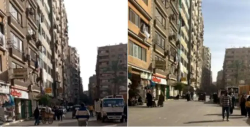 محافظة الجيزة توقف سوق الجمعة العشوائي بشوارع الدكتور لاشين بحي الهرم