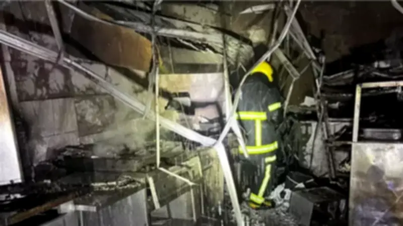 نيابة السلام تحقق في حريق مطعم سوري وكوافير بالسلام وتتحفظ على المالك