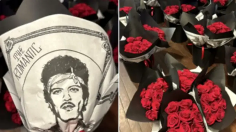 برونو مارس يوزع باقات زهور مجانية في عيد الحب ويروج لألبومه الجديد