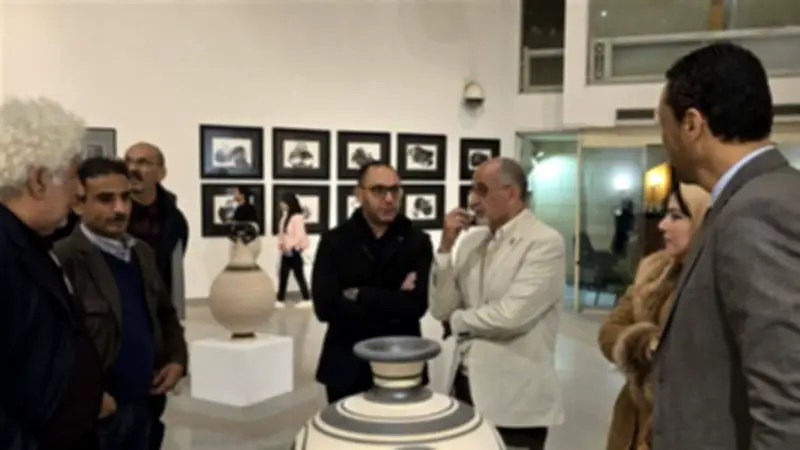 افتتاح معرض حوار نوعي يجمع الرسم والخزف بقصر الفنون لمدة شهر