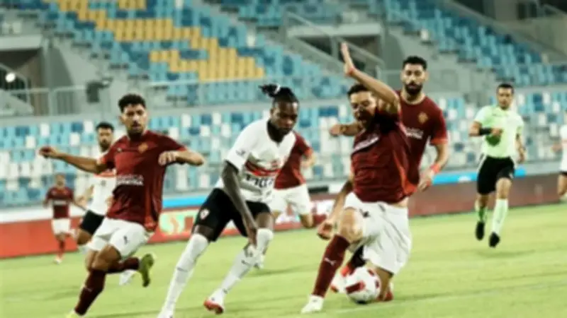 جاستيش أرثر يسجل هدف التقدم لسيراميكا في مرمى الزمالك بكأس مصر