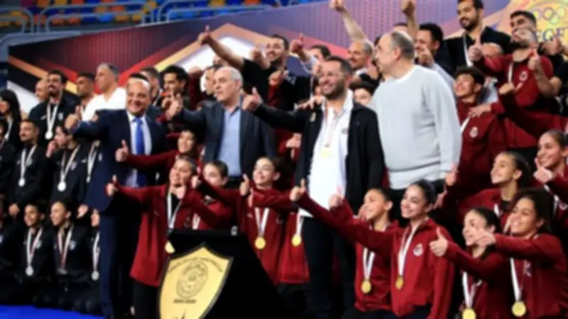 نادي الصيد يتوج بثلاثة دروع في بطولة الدرع العام للجمباز الفني