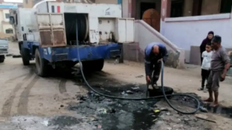 كفر الشيخ تشهد إصلاحات مكثفة لخطوط المياه في قرى الشمارقة والخادمية