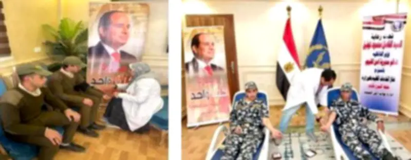 مديرية أمن الفيوم تنظم حملة تبرع بالدم بمشاركة رجال الشرطة والمواطنين