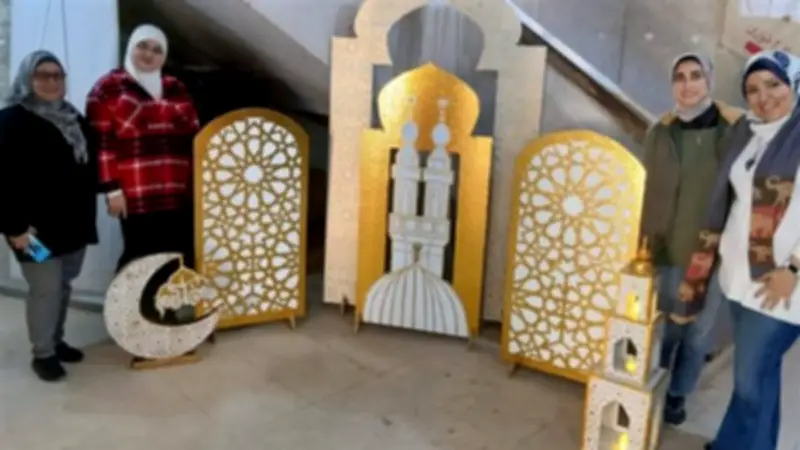 الإسكندرية الأزهرية تزيّن ديوانها بمجسمات فنية إسلامية استعدادًا لرمضان