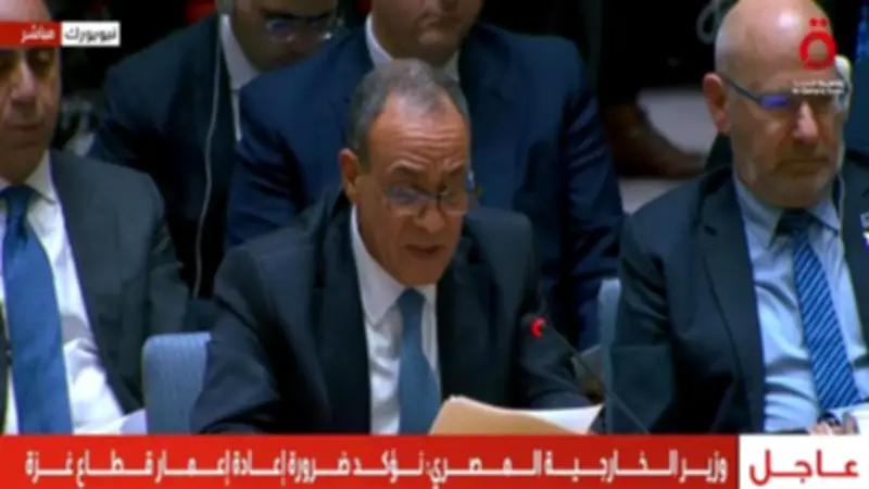 وزير الخارجية يؤكد ضرورة إعادة إعمار غزة واستعادة مقومات الحياة الطبيعية