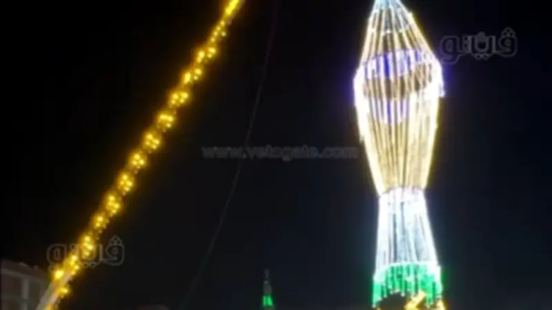 مواطن بالإسماعيلية يبدع في صناعة فانوس رمضان ضخم يزين مدخل المحافظة