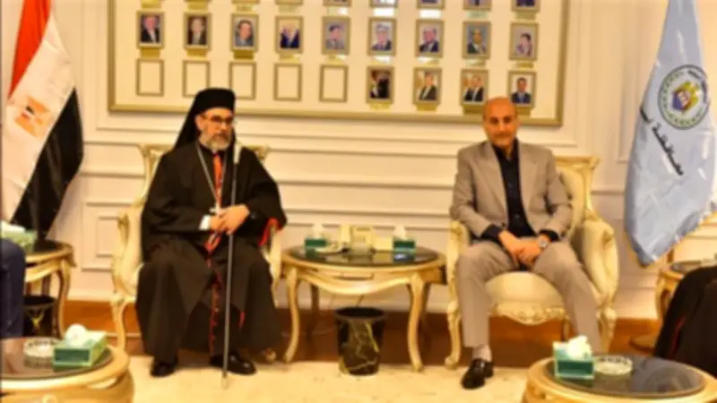 محافظ أسيوط يستقبل وفد الكنيسة الكاثوليكية ويؤكد على تعزيز التعاون المشترك لخدمة المجتمع