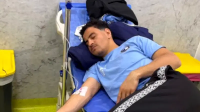 بيراميدز يوضح تفاصيل الحالة الصحية لأحمد توفيق بعد دخوله المستشفى