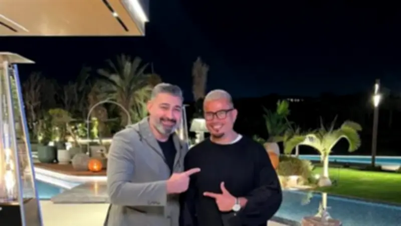 عمرو دياب يشاهد مسلسل 'كلهم بيحبوا مودي' مع ياسر جلال في سحور رمضاني