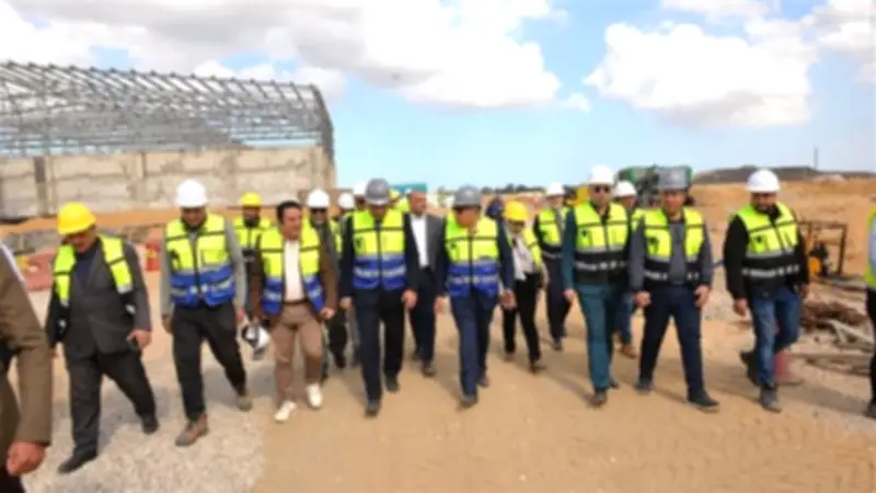 محافظ الدقهلية يتفقد إنشاءات مصنع تدوير المخلفات بقلابشو ضمن مشروع بيئي كبير