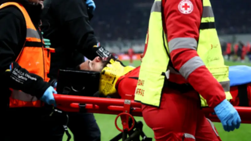 إصابة خطيرة لروبن لوفتوس تشيك في ميلان.. كسر في الأسنان ونقل للمستشفى