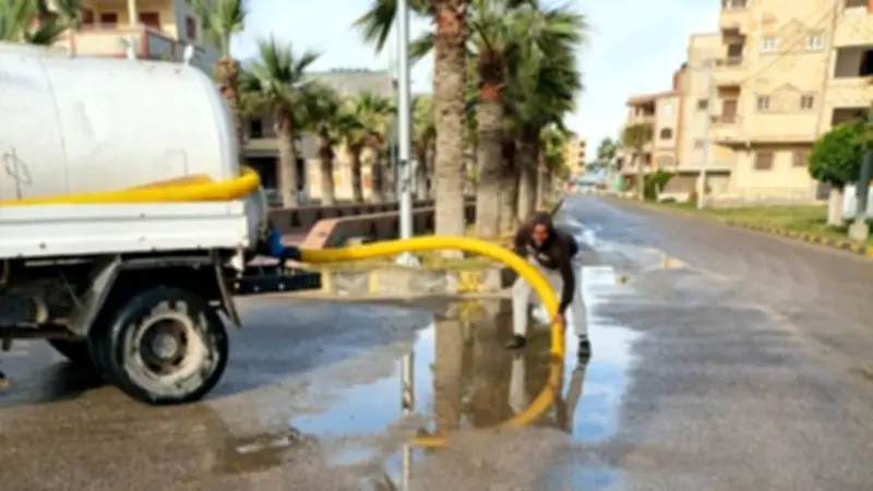 كفر الشيخ تشهد أمطاراً غزيرة.. رفع حالة الطوارئ لمواجهة التغيرات المناخية