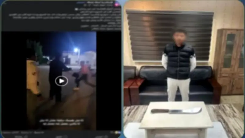 الداخلية تكشف تفاصيل اعتداء عامل على جاره بسلاح أبيض في مطروح وضبطه