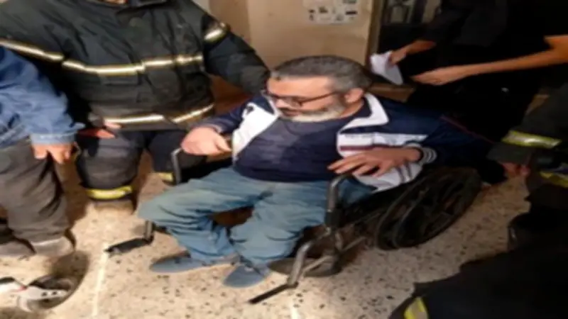 استجابة عاجلة من الحماية المدنية لمواطن من ذوي الهمم بعد تعطل المصعد بالغربية