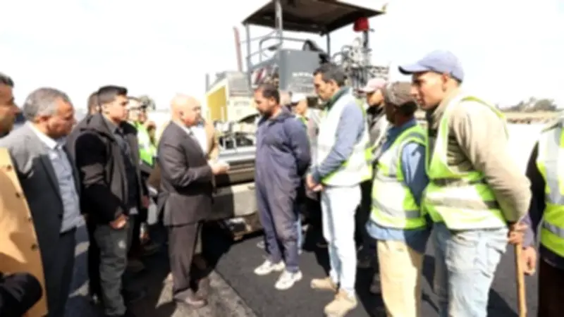 وزير النقل يتفقد مشروع طريق حر شرق الرياح التوفيقي ويصدر تعليمات للإنجاز السريع