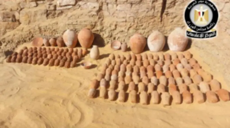 صفحة رئاسة مجلس الوزراء تلقي الضوء على الكشف الأثري في أسوان