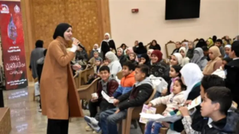 مسجد مصر يشهد ثاني ليالي الأسرة الرمضانية بتلاوات وأفراح للأطفال