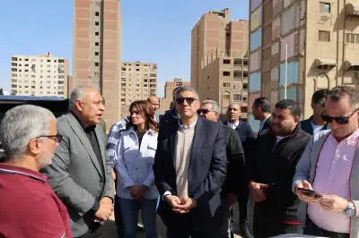 محافظ الجيزة يتفقد أعمال تطوير وترصيف شارع ناهيا لتحقيق السيولة المرورية