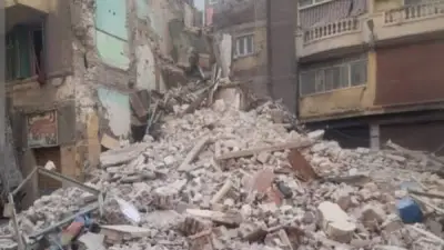 انهيار عقار مهجور في أسوان دون إصابات بشرية.. والتحقيقات جارية