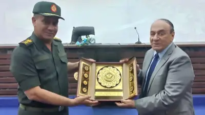 تهنئة اللواء سمير فرج للفريق أشرف سالم بتعيينه وزيرًا للدفاع والإنتاج الحربي