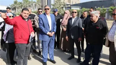 محافظ الجيزة يتفقد مشروعات تطوير الطرق والمرافق بالمنطقة الصناعية في أبو رواش