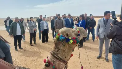 محافظ الجيزة يفتتح معرض الحرف التراثية واليدوية في منطقة الأهرامات