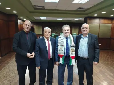 رئيس الوفد: قضية فلسطين أمن قومي وأسعى لإنشاء مصنع أدوية في غزة