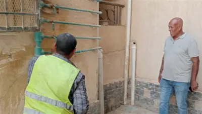 جهاز حدائق أكتوبر يشن حملات لقطع المياه عن الوصلات الخلسة في مناطق ابني بيتك