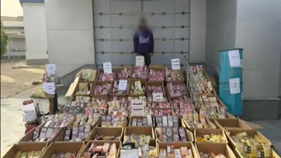 ضبط عامل بالفيوم بحوزته أكثر من مليون قطعة ألعاب نارية في ورشة تصنيع غير مشروعة