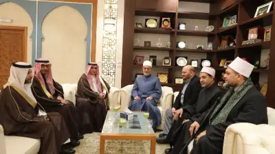 مفتي الجمهورية يستقبل مندوب السعودية لدى الجامعة العربية لتهنئة رمضان