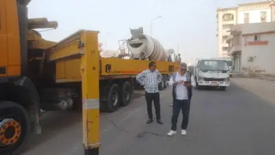 رئاسة حي جنوب الغردقة تضبط أعمال بناء مخالفة وتصادر خلاطة أسمنت في طريق الحجاز