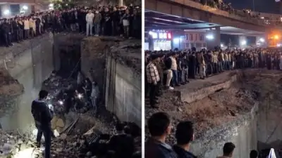 حادث مأساوي بالزاوية الحمراء: سقوط ميكروباص في حفرة عميقة أسفل كوبري المنطقة