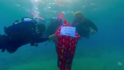 فانوس رمضان في أعماق البحر.. أول مسحراتية مسيحية بدهب تبتكر احتفالاً تحت الماء