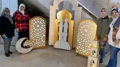 الإسكندرية الأزهرية تزيّن ديوانها بمجسمات فنية إسلامية استعدادًا لرمضان