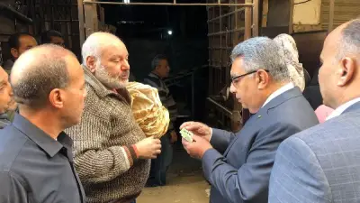 محافظ الدقهلية يتفقد مخابز طلخا للتأكد من جودة الخبز والالتزام بوزن الرغيف