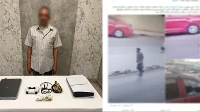 القبض على لص متخصص في تحطيم زجاج السيارات في مدينة نصر بعد تداول صوره على السوشيال ميديا