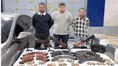 ضبط عصابة مسلحة لسرقة سيارات التمور بطريق طامية في الفيوم