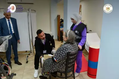 انطلاق أولى القوافل الطبية لجمعية الباقيات الصالحات بدار هداية في الجيزة