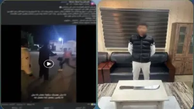 الداخلية تكشف تفاصيل اعتداء عامل على جاره بسلاح أبيض في مطروح وضبطه