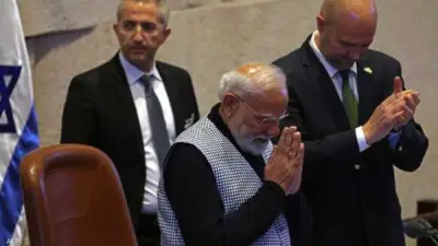 رئيس الوزراء الهندي يؤكد وقوف بلاده بثبات إلى جانب إسرائيل في خطاب بالكنيست