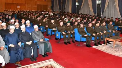 القوات المسلحة تحتفل بذكرى انتصارات العاشر من رمضان بحضور قادة وعلماء دين