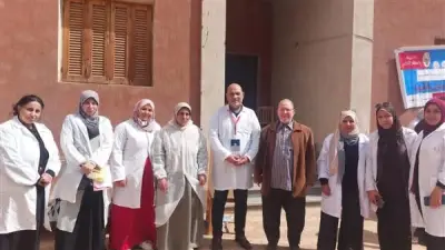 قافلة بيطرية مجانية تقدم العلاج والتوعية لصغار المربين في قرية طحانوب بشبين القناطر